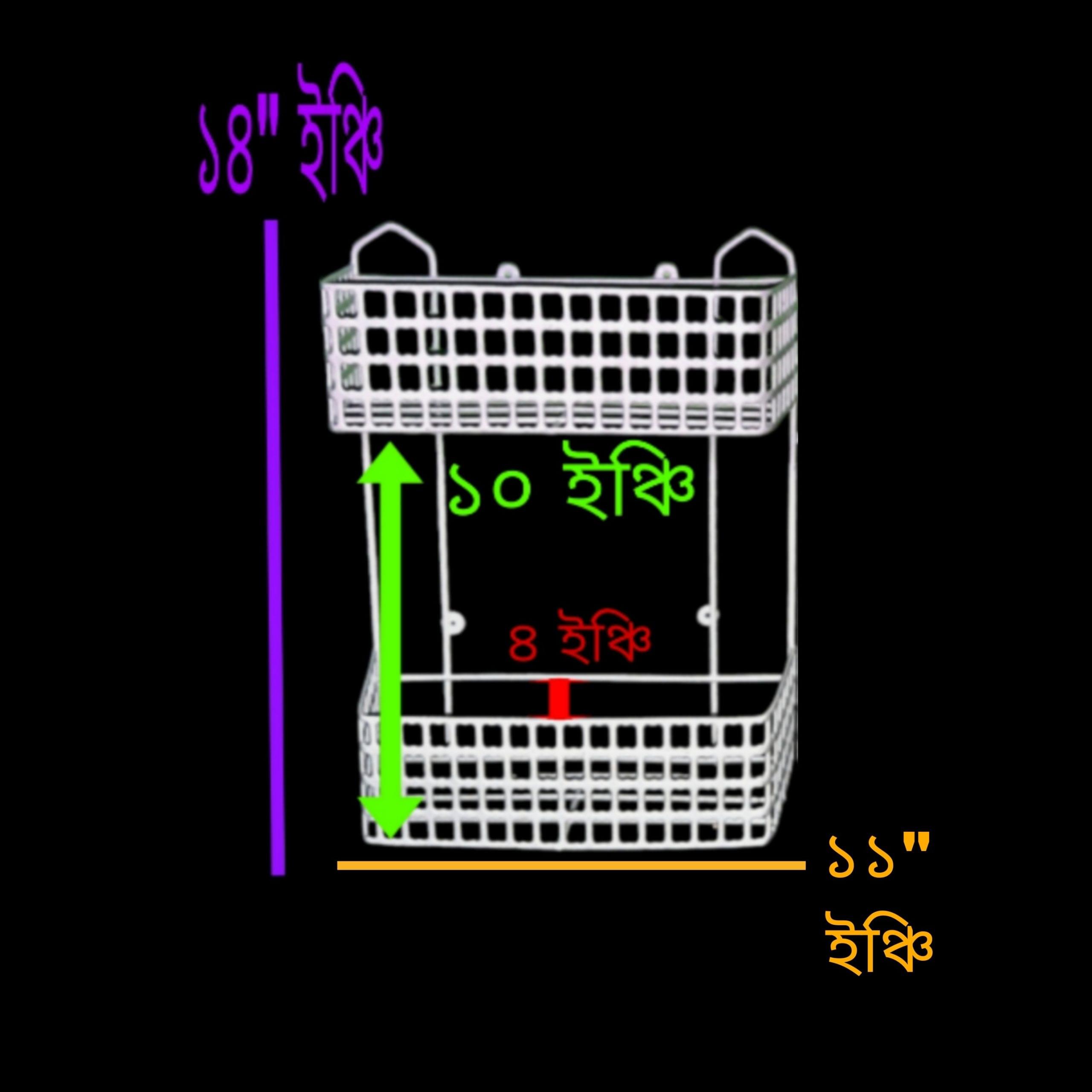 Metal Square Rack 2 step - Image 3